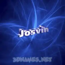 josvin in Plasma style - 3D name wallpaper