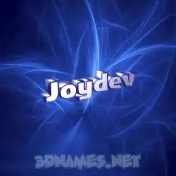 joydev in Plasma style - 3D name wallpaper