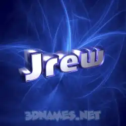 jrew in Plasma style - 3D name wallpaper