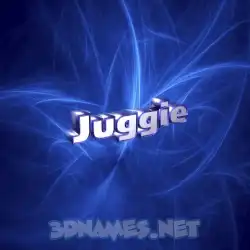 juggie in Plasma style - 3D name wallpaper