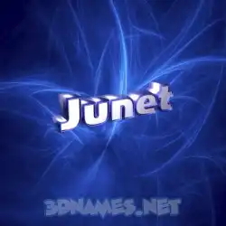 junet in Plasma style - 3D name wallpaper