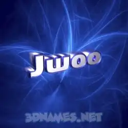 jwoo in Plasma style - 3D name wallpaper