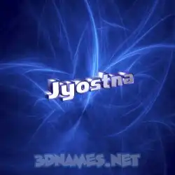 jyostna in Plasma style - 3D name wallpaper