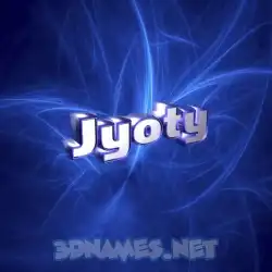 jyoty in Plasma style - 3D name wallpaper