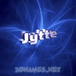 jytte in Plasma style - 3D name wallpaper