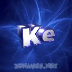 ke in Plasma style - 3D name wallpaper