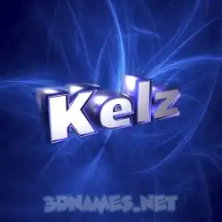 kelz in Plasma style - 3D name wallpaper