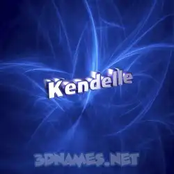 kendelle in Plasma style - 3D name wallpaper