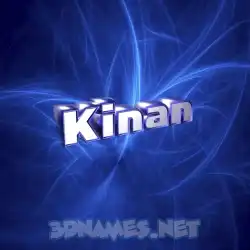 kinan in Plasma style - 3D name wallpaper