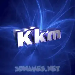 kkm in Plasma style - 3D name wallpaper