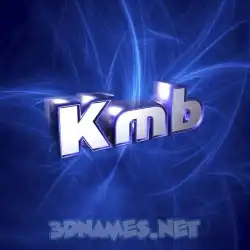 kmb in Plasma style - 3D name wallpaper