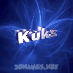 kuks in Plasma style - 3D name wallpaper
