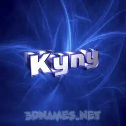 kyny in Plasma style - 3D name wallpaper