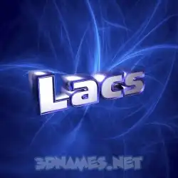 lacs in Plasma style - 3D name wallpaper