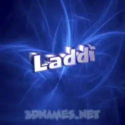 laddi in Plasma style - 3D name wallpaper