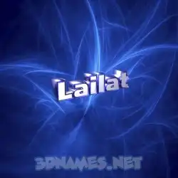 lailat in Plasma style - 3D name wallpaper