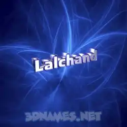 lalchand in Plasma style - 3D name wallpaper