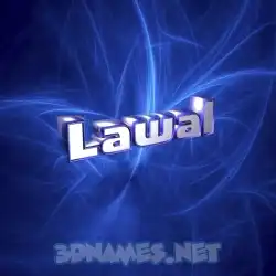 lawal in Plasma style - 3D name wallpaper