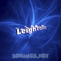 leighton in Plasma style - 3D name wallpaper