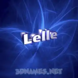 lelle in Plasma style - 3D name wallpaper