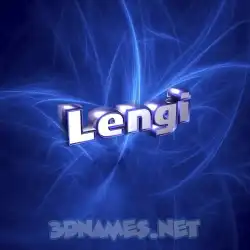 lengi in Plasma style - 3D name wallpaper