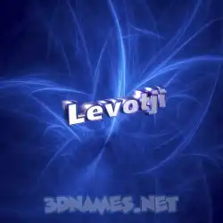 levotji in Plasma style - 3D name wallpaper