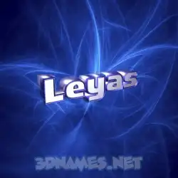 leyas in Plasma style - 3D name wallpaper