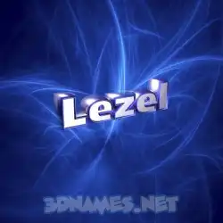 lezel in Plasma style - 3D name wallpaper