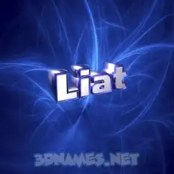 liat in Plasma style - 3D name wallpaper