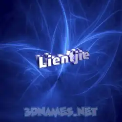 lientjie in Plasma style - 3D name wallpaper