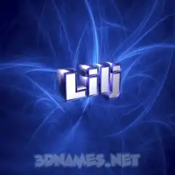 lilj in Plasma style - 3D name wallpaper