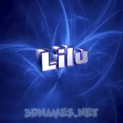 lilu in Plasma style - 3D name wallpaper