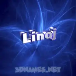 linoj in Plasma style - 3D name wallpaper