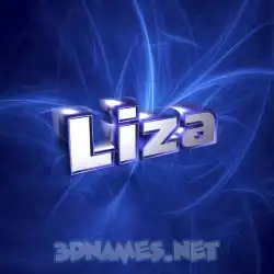 liza in Plasma style - 3D name wallpaper