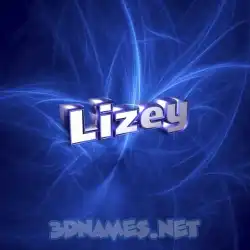 lizey in Plasma style - 3D name wallpaper