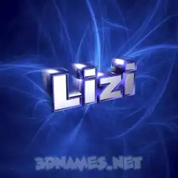 lizi in Plasma style - 3D name wallpaper