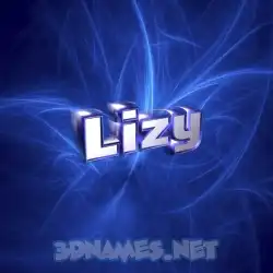 lizy in Plasma style - 3D name wallpaper