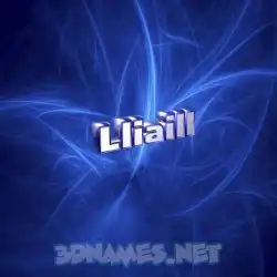 lliaill in Plasma style - 3D name wallpaper