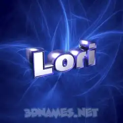 lori in Plasma style - 3D name wallpaper