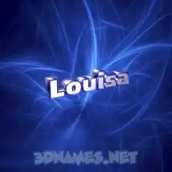 louisa in Plasma style - 3D name wallpaper