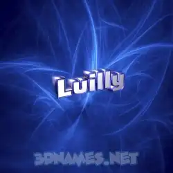 luilly in Plasma style - 3D name wallpaper