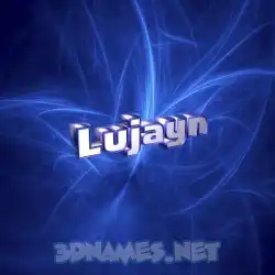 lujayn in Plasma style - 3D name wallpaper