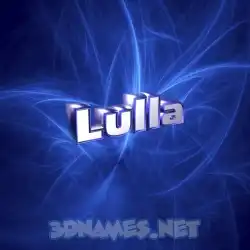 lulla in Plasma style - 3D name wallpaper