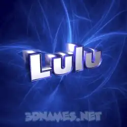 lulu in Plasma style - 3D name wallpaper