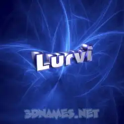 lurvi in Plasma style - 3D name wallpaper