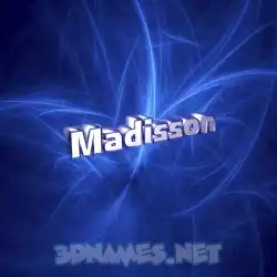 madisson in Plasma style - 3D name wallpaper