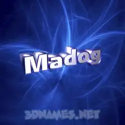 madog in Plasma style - 3D name wallpaper