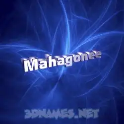 mahagonee in Plasma style - 3D name wallpaper