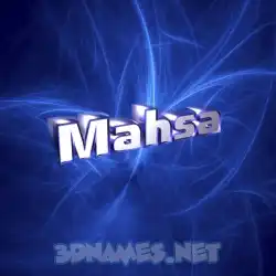 mahsa in Plasma style - 3D name wallpaper