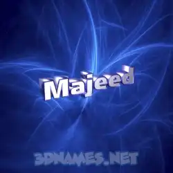 majeed in Plasma style - 3D name wallpaper